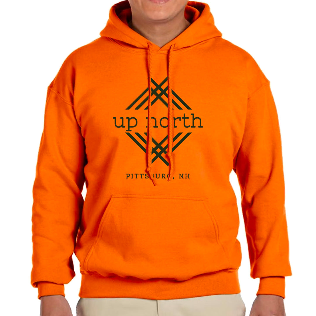 Up North Logo Hoodie - Safety Orange