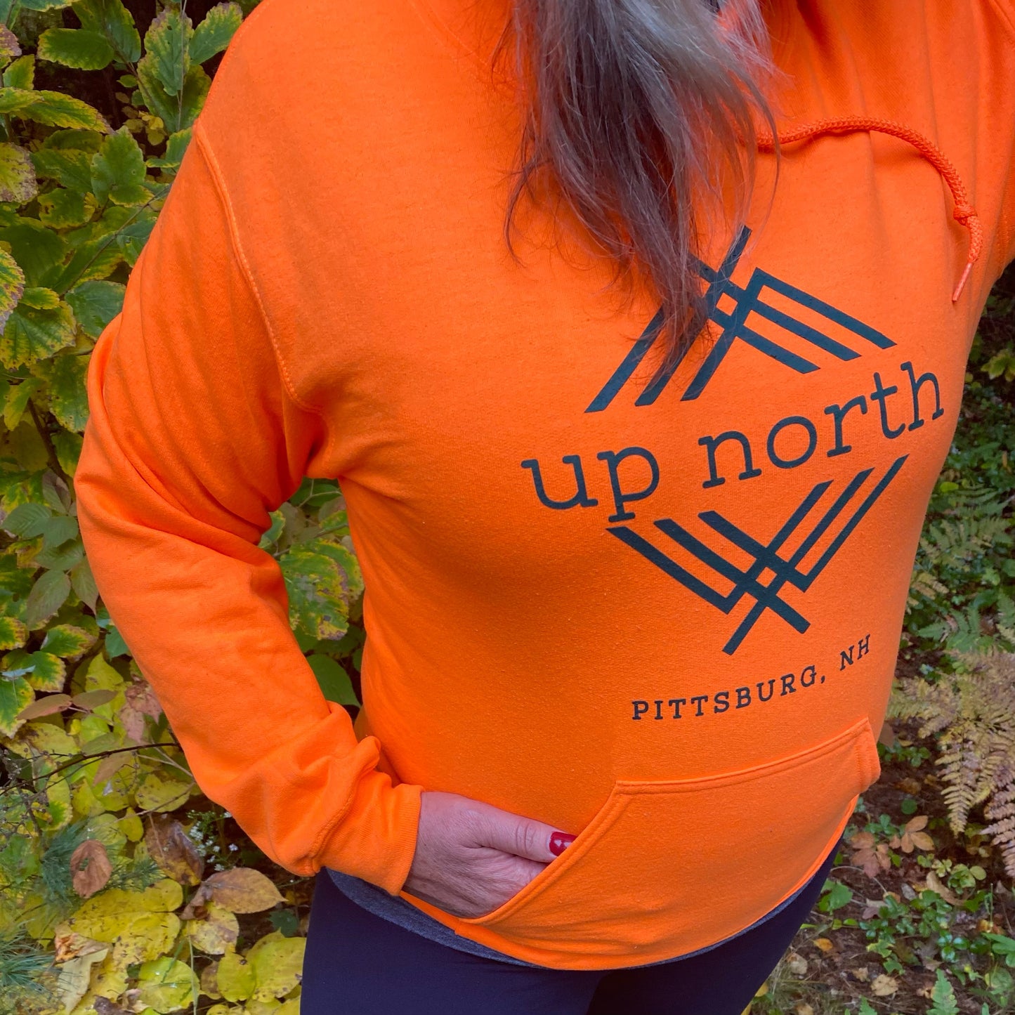 Up North Logo Hoodie - Safety Orange